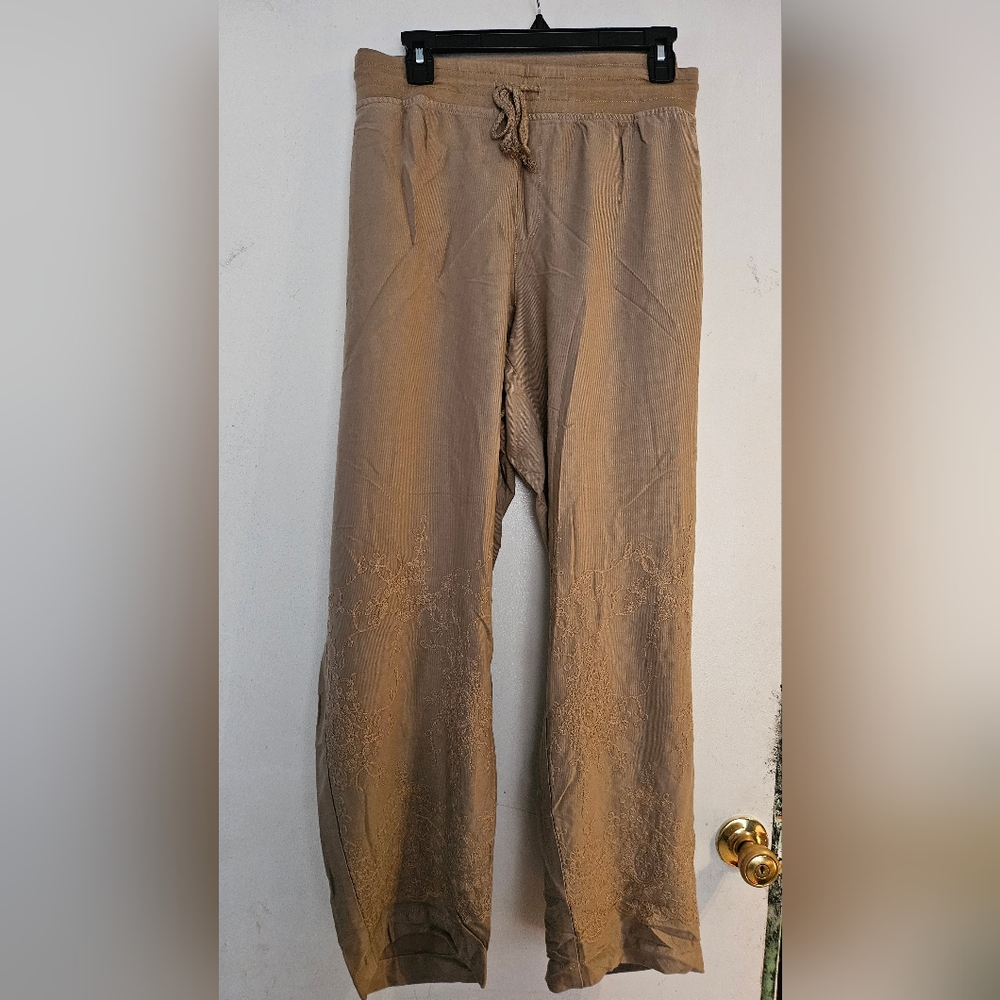 Soft Surroundings Brown Straight Leg Pants